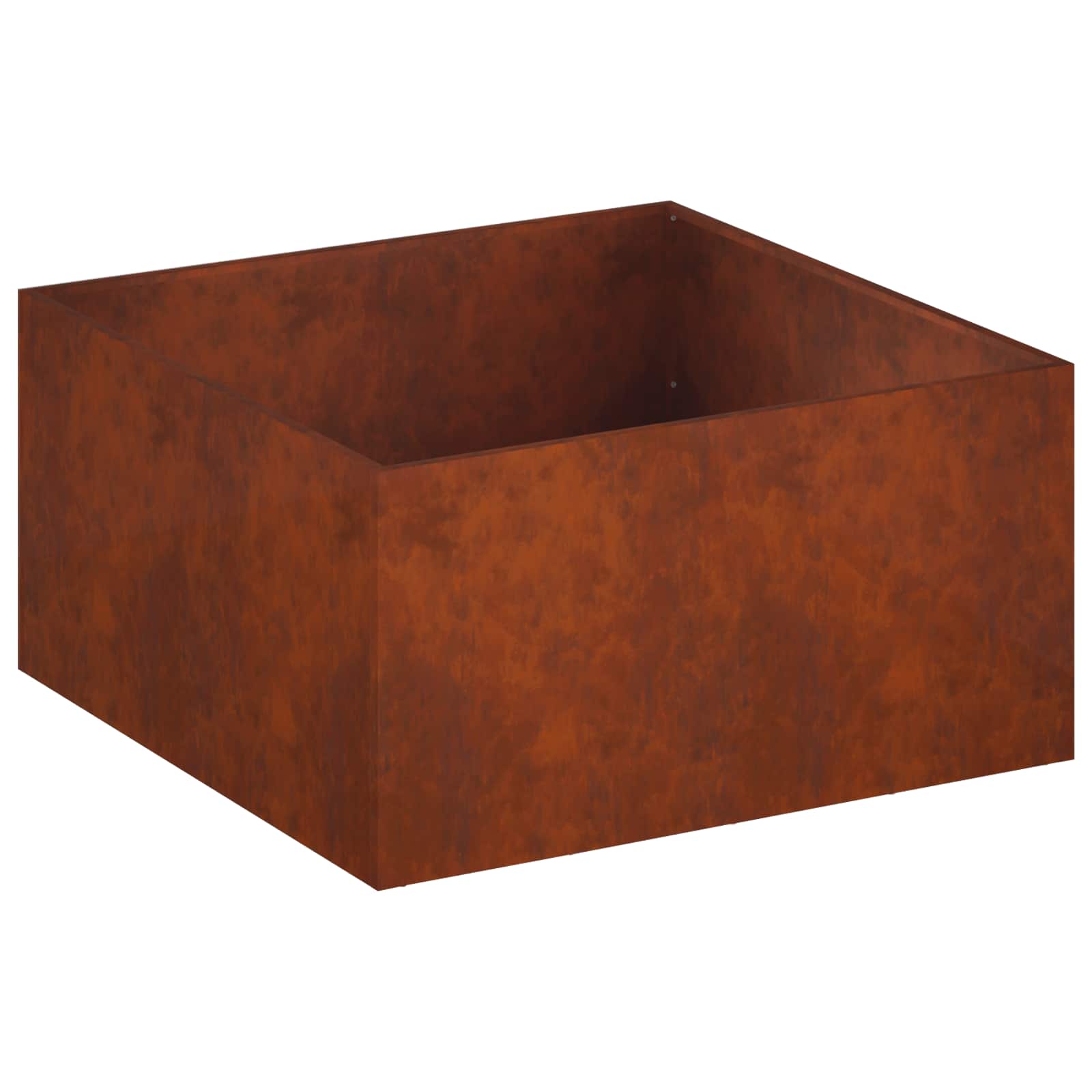 Vaso da giardino 2 pz Ruggine 80 x 80 x 40 cm Acciaio Corten | homemem39