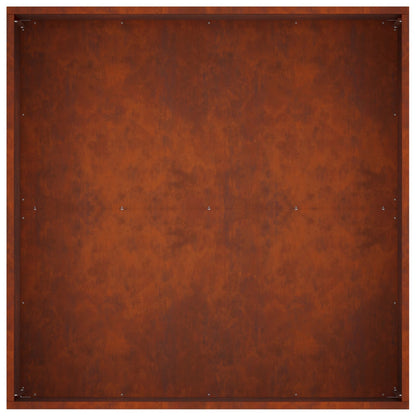 Vaso da giardino 2 pz Ruggine 80 x 80 x 40 cm Acciaio Corten | homemem39