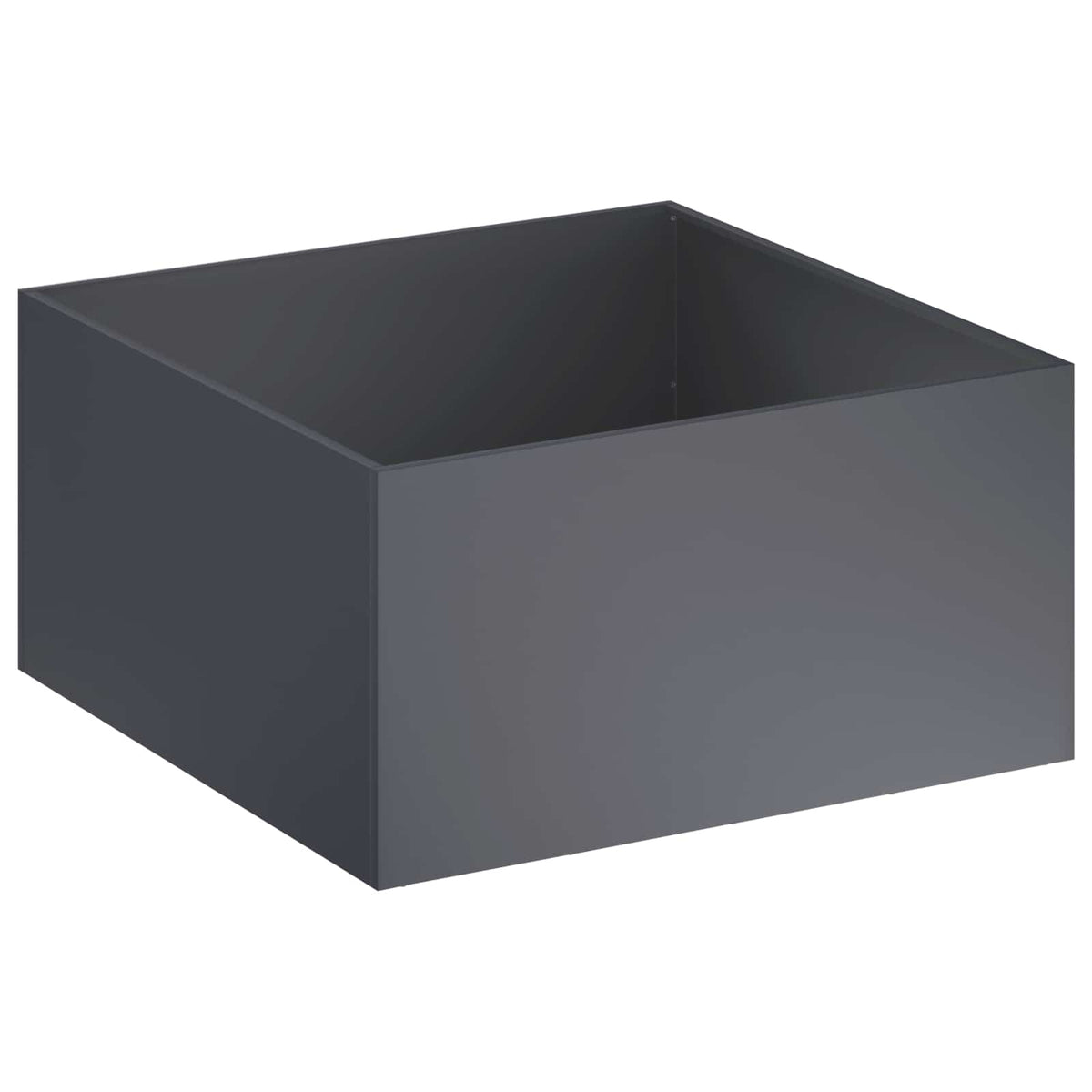 Vaso da giardino Antracite 100 x 100 x 40 cm | homemem39