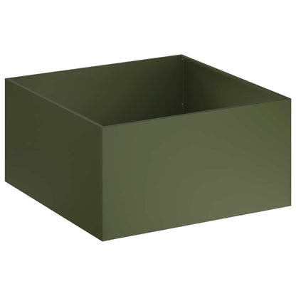 Vaso da giardino Verde Oliva 100 x 100 x 40 cm