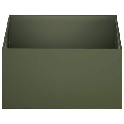 Vaso da giardino Verde Oliva 100 x 100 x 40 cm