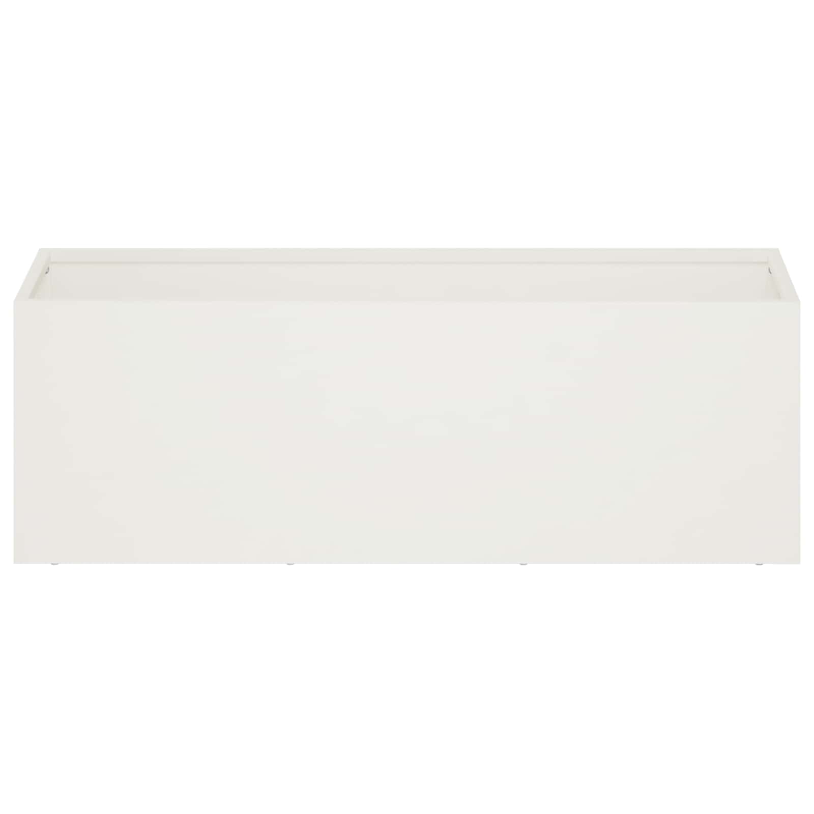 Vaso da giardino 2 pz Bianco 40 x 20 x 20 cm | homemem39