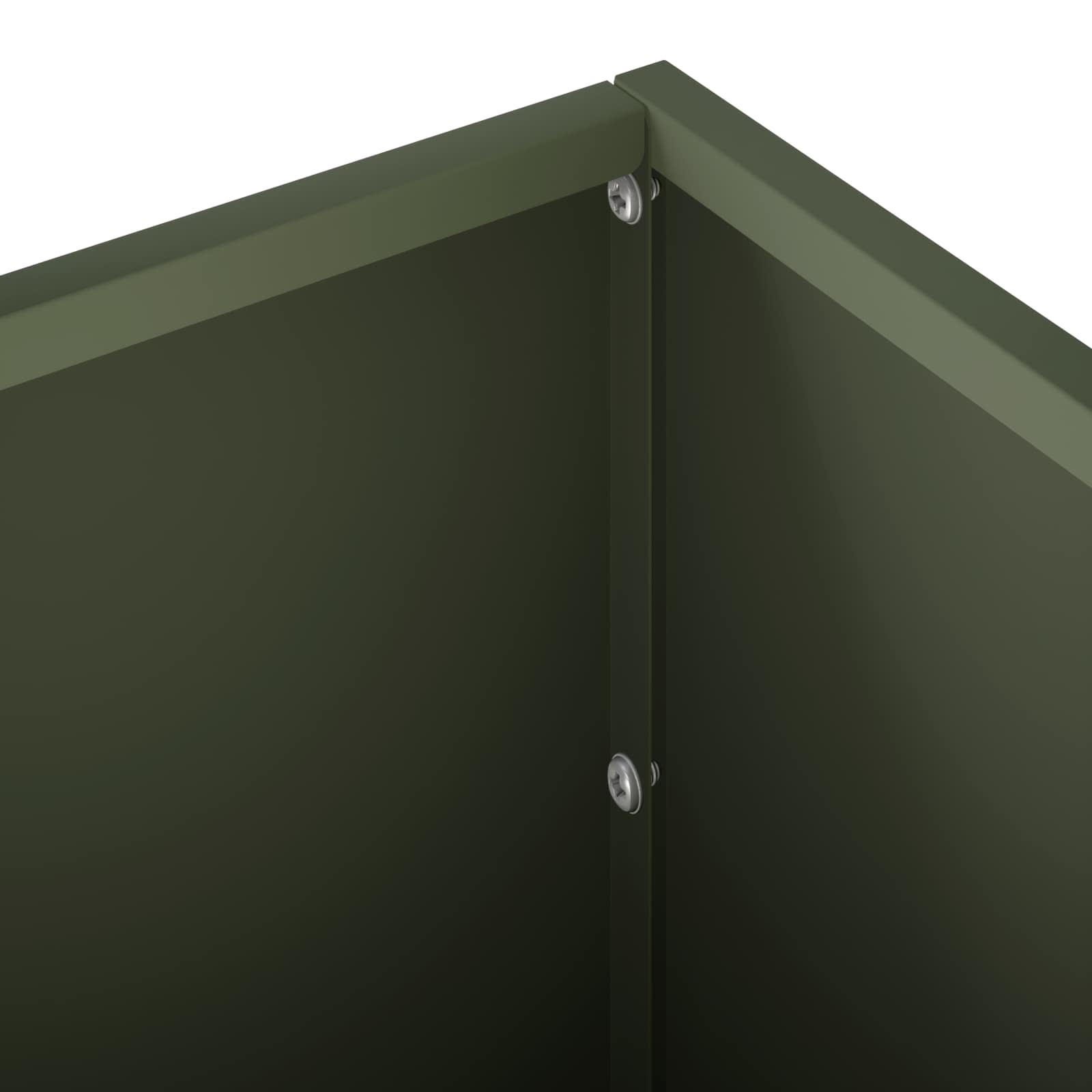 Vaso da giardino Verde Oliva 40 x 20 x 20 cm | homemem39