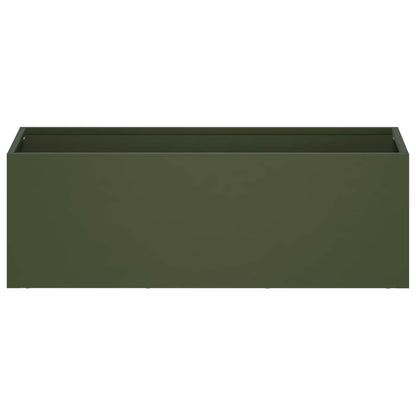 Vaso da giardino Verde Oliva 40 x 20 x 20 cm | homemem39