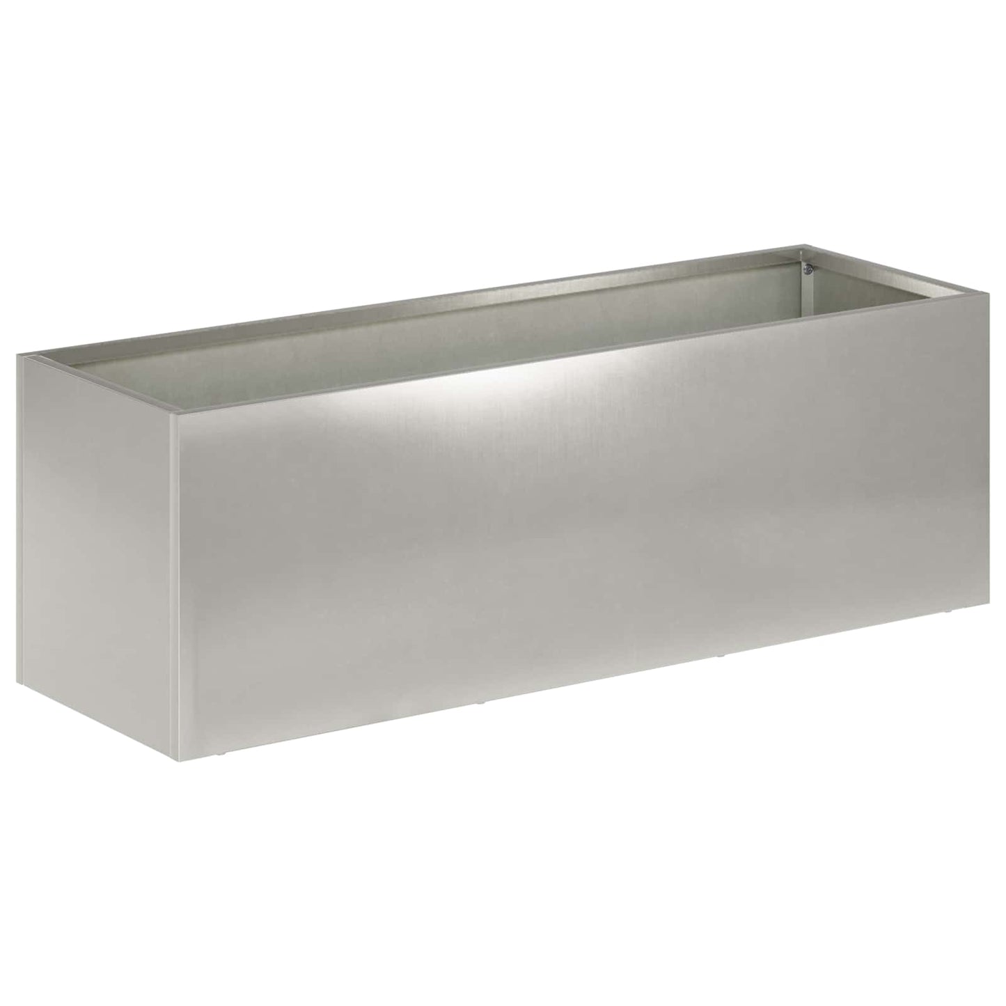 Vaso da giardino Argento 40 x 20 x 20 cm Acciaio Inox | homemem39