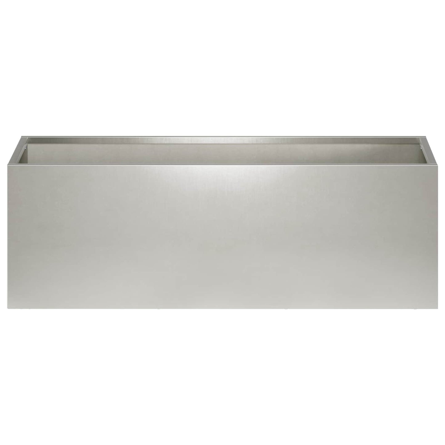 Vaso da giardino Argento 40 x 20 x 20 cm Acciaio Inox | homemem39