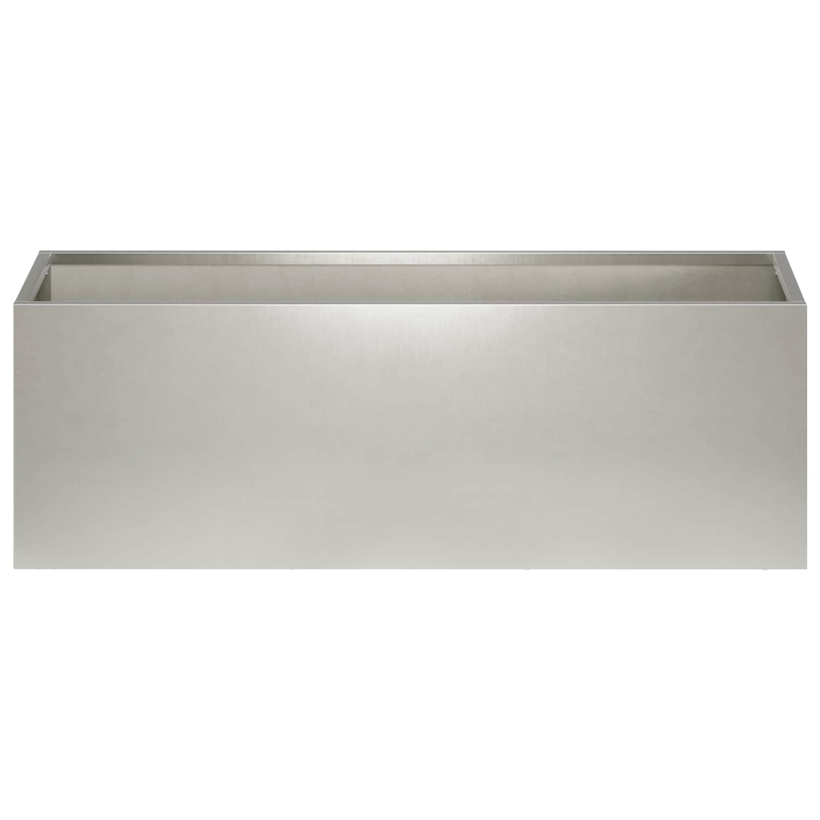 Vaso da giardino Argento 40 x 20 x 20 cm Acciaio Inox | homemem39