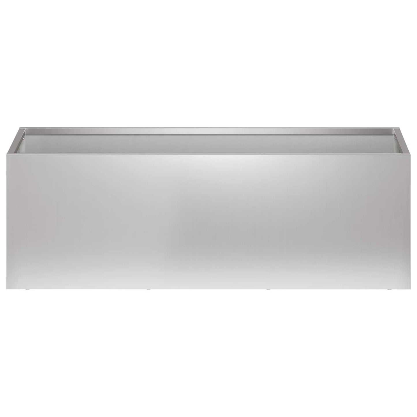 Vaso da giardino Argento 40 x 20 x 20 cm Acciaio zincato | homemem39