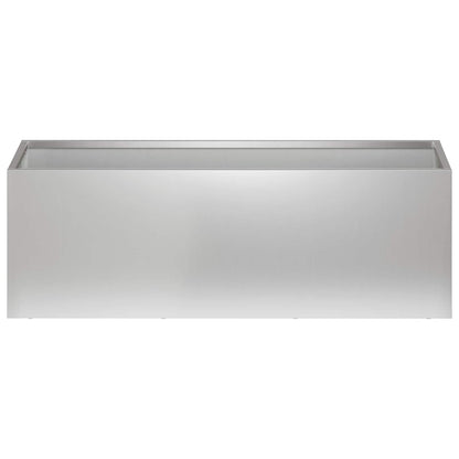Vaso da giardino Argento 40 x 20 x 20 cm Acciaio zincato | homemem39