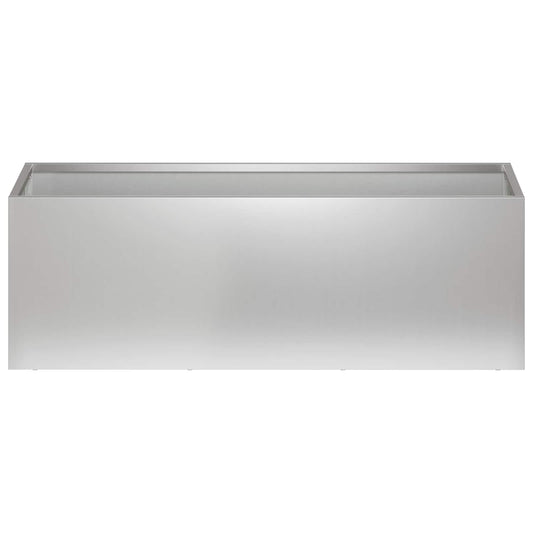 Vaso da giardino Argento 40 x 20 x 20 cm Acciaio zincato | homemem39