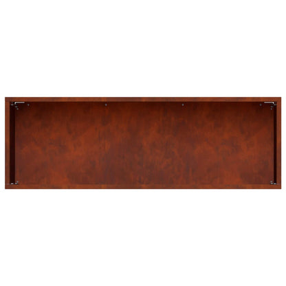 Vaso da giardino Ruggine 40 x 20 x 20 cm Acciaio Corten | homemem39