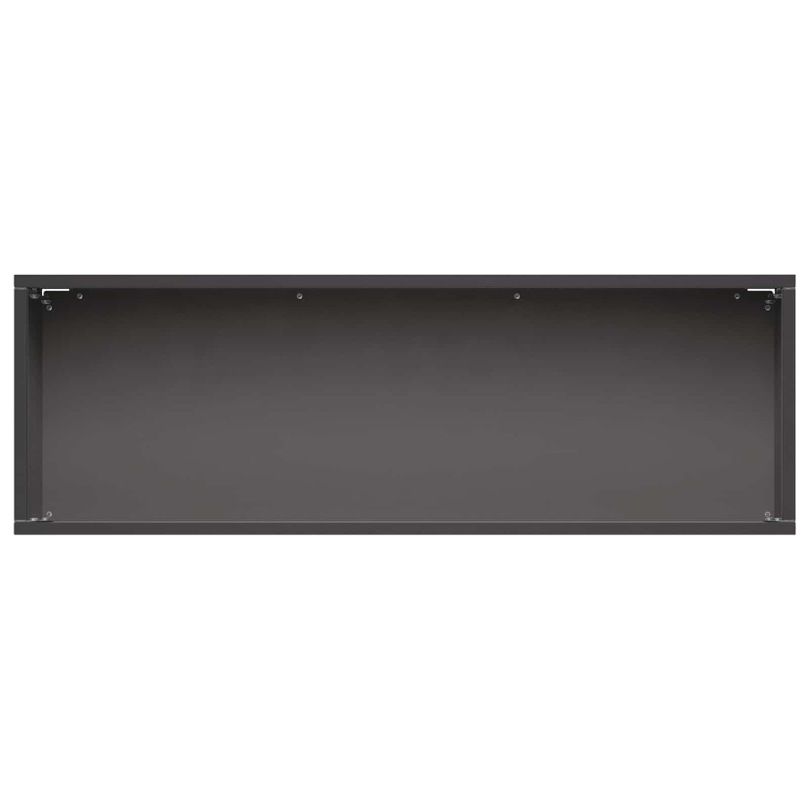 Vaso da giardino Nero 60 x 20 x 20 cm Acciaio laminato a freddo | homemem39