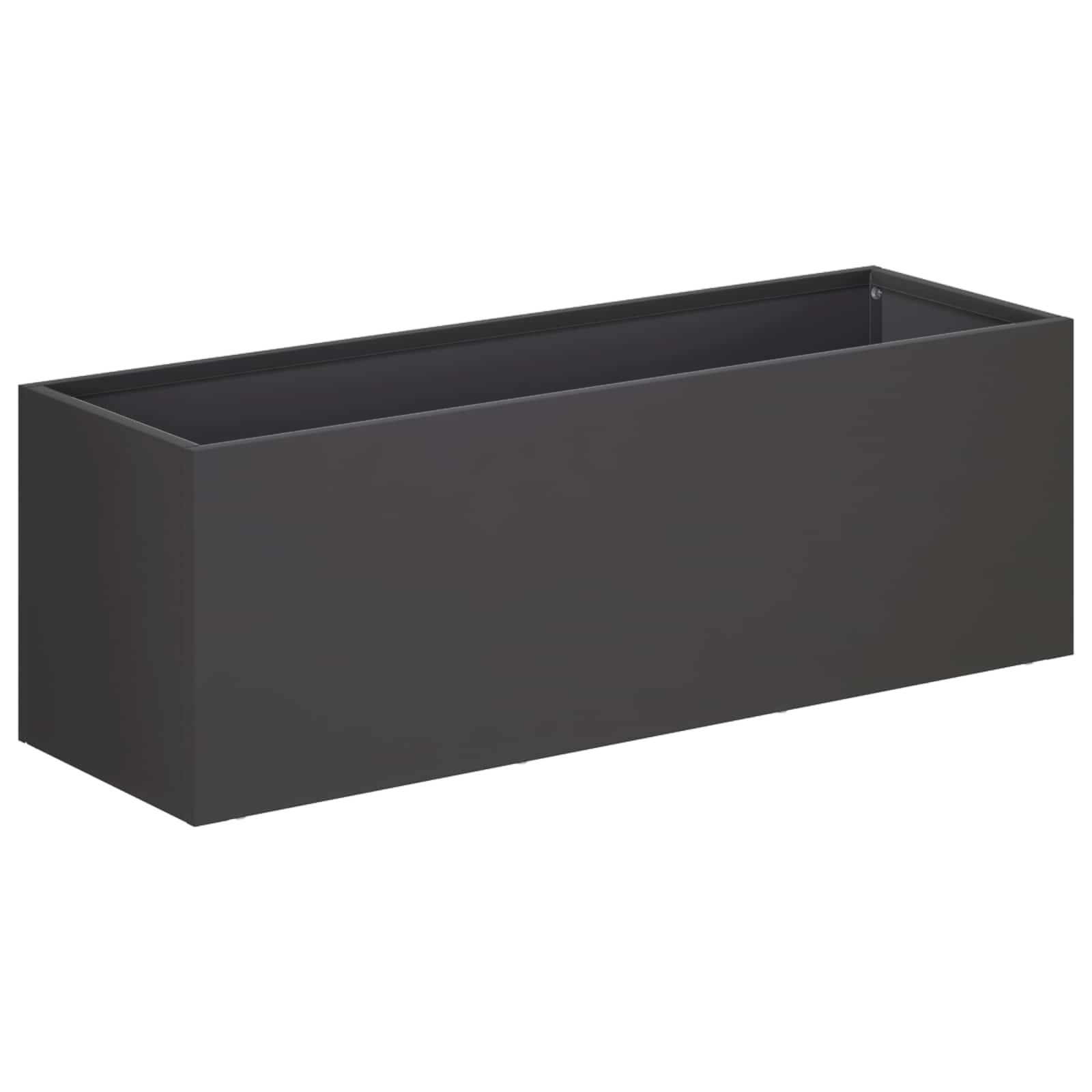 Vaso da giardino 2 pz Nero 60 x 20 x 20 cm | homemem39
