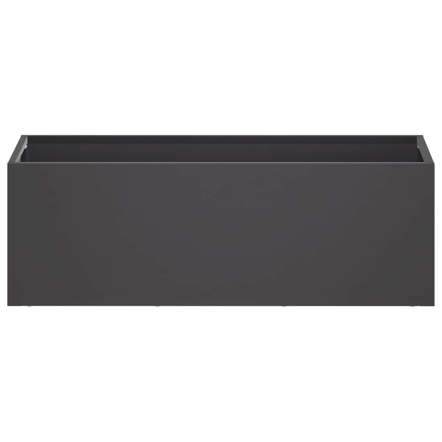 Vaso da giardino 2 pz Nero 60 x 20 x 20 cm | homemem39