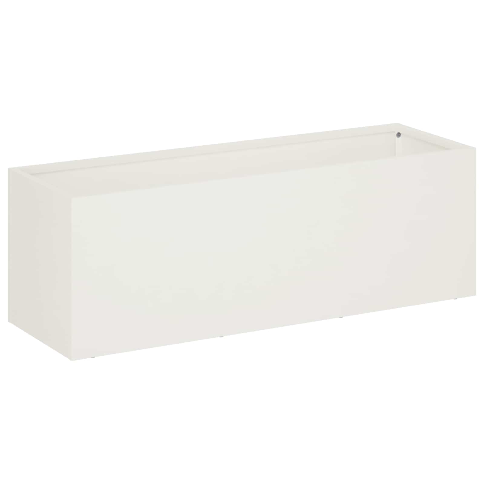 Vaso da giardino 2 pz Bianco 60 x 20 x 20 cm | homemem39