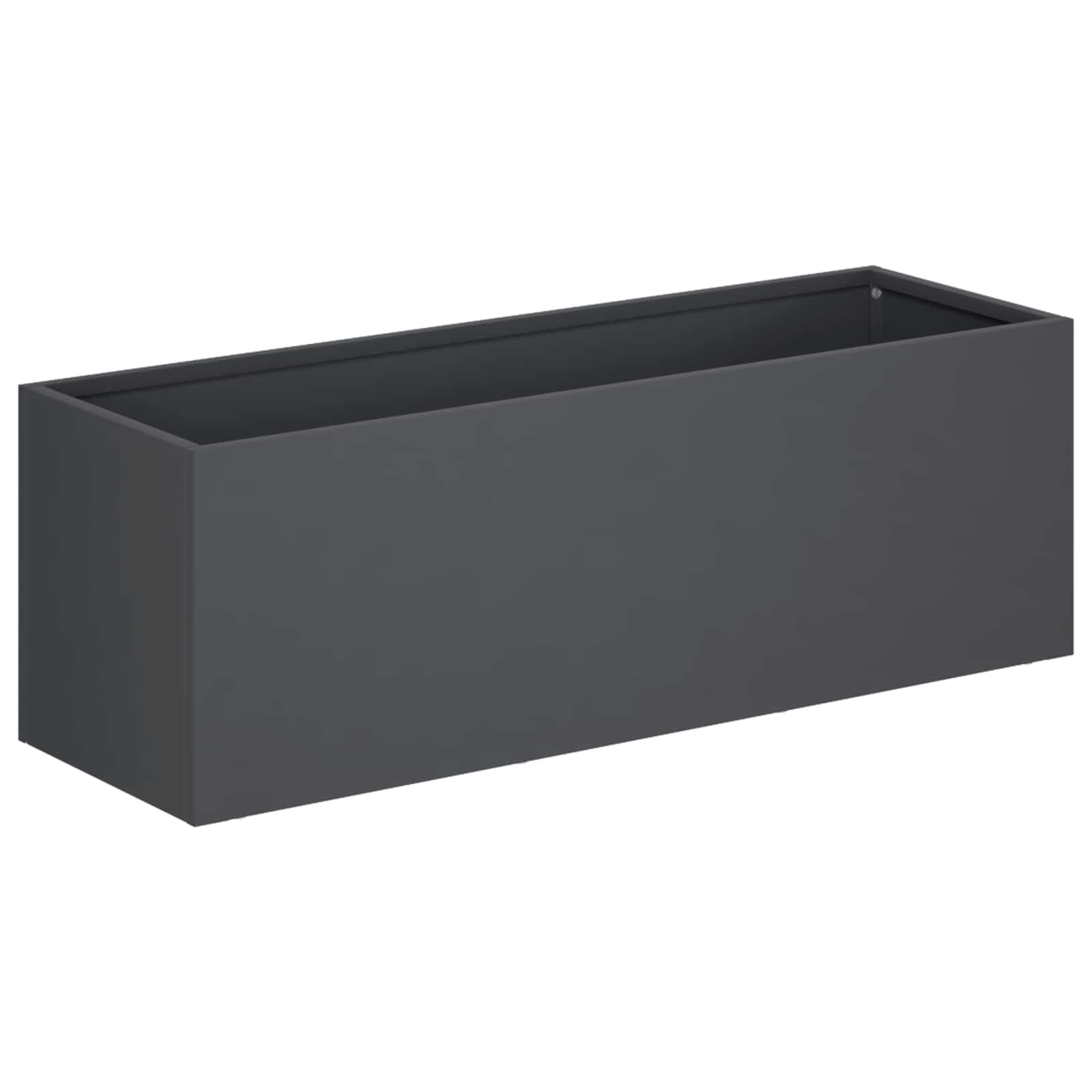 Vaso da giardino 2 pz Antracite 60 x 20 x 20 cm | homemem39