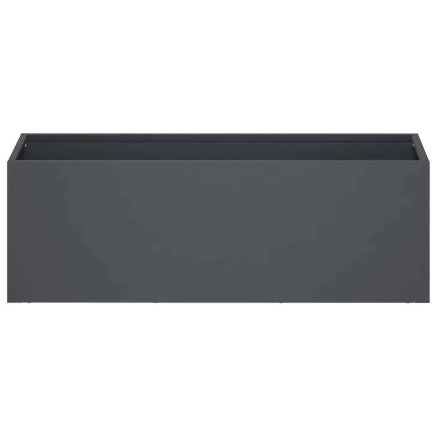 Vaso da giardino 2 pz Antracite 60 x 20 x 20 cm | homemem39