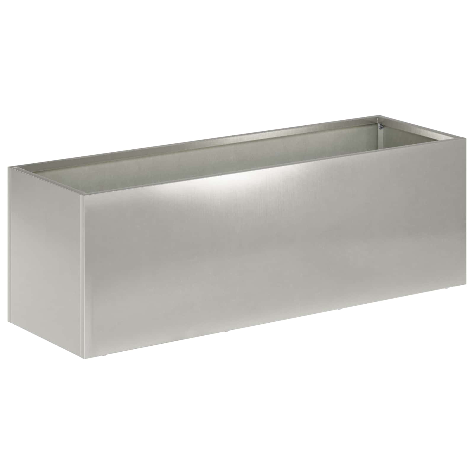 Vaso da giardino Argento 60 x 20 x 20 cm Acciaio Inox | homemem39