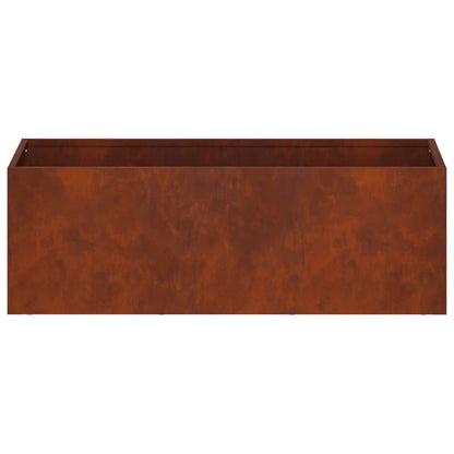 Vaso da giardino 2 pz Ruggine 60 x 20 x 20 cm Acciaio Corten | homemem39