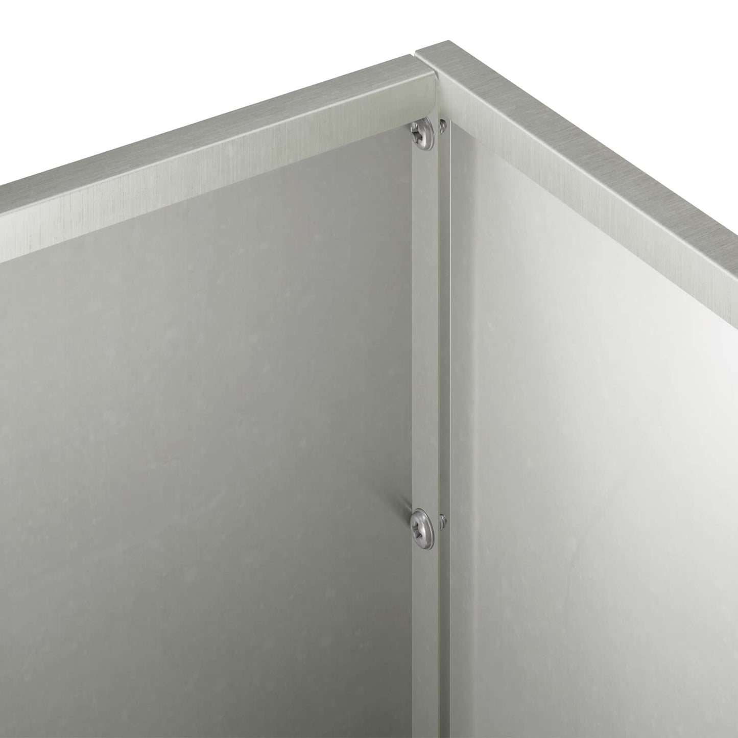 Vaso da giardino Argento 80 x 20 x 20 cm Acciaio Inox | homemem39