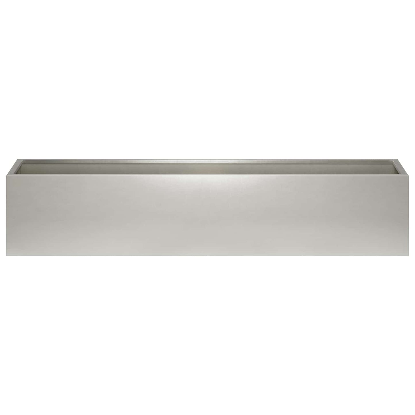 Vaso da giardino Argento 80 x 20 x 20 cm Acciaio Inox | homemem39