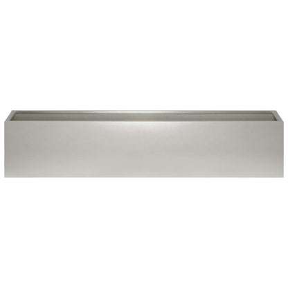 Vaso da giardino Argento 80 x 20 x 20 cm Acciaio Inox | homemem39