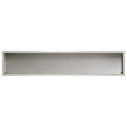 Vaso da giardino Argento 80 x 20 x 20 cm Acciaio Inox | homemem39