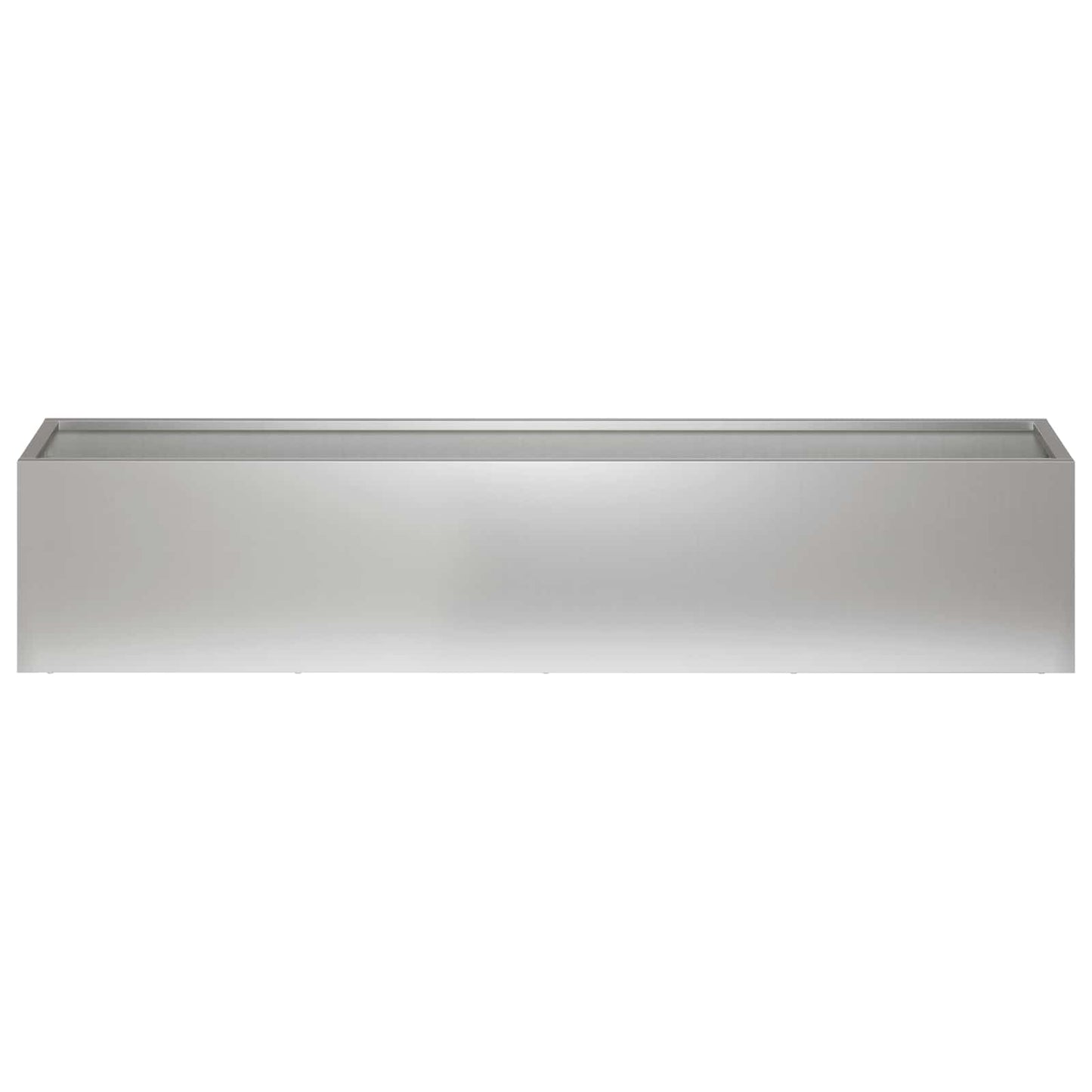 Vaso da giardino Argento 80 x 20 x 20 cm Acciaio zincato | homemem39
