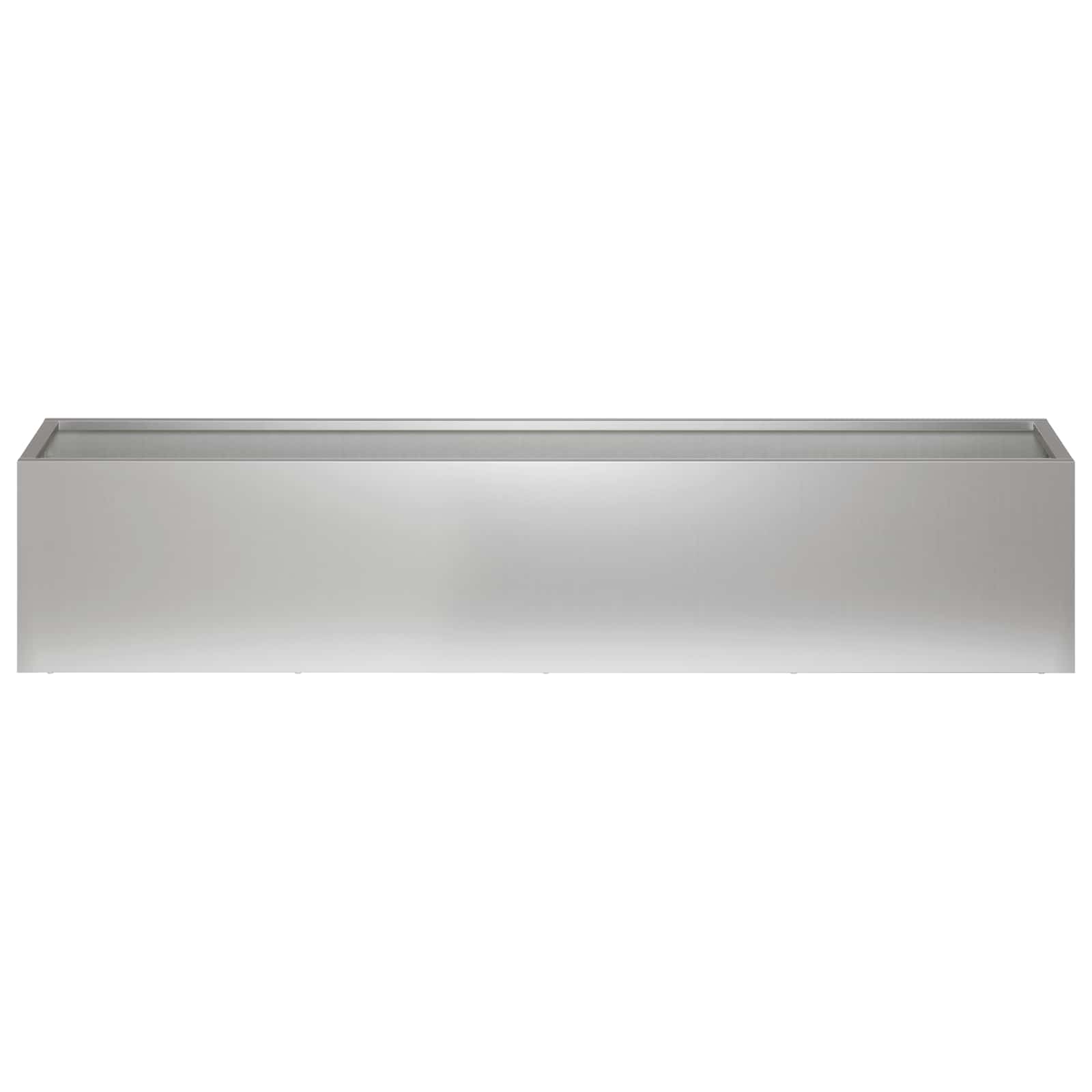 Vaso da giardino Argento 80 x 20 x 20 cm Acciaio zincato | homemem39