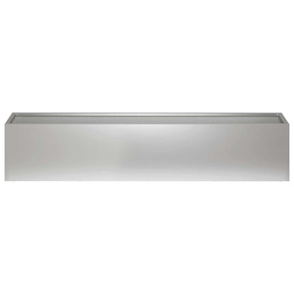 Vaso da giardino Argento 80 x 20 x 20 cm Acciaio zincato | homemem39