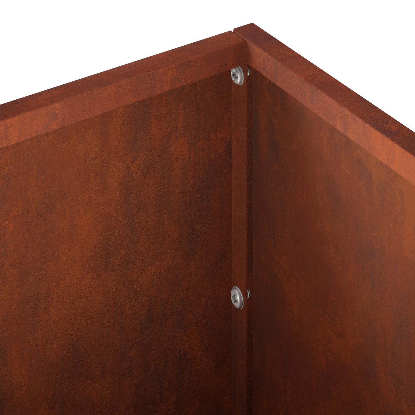 Vaso da giardino 2 pz Ruggine 80 x 20 x 20 cm Acciaio Corten | homemem39