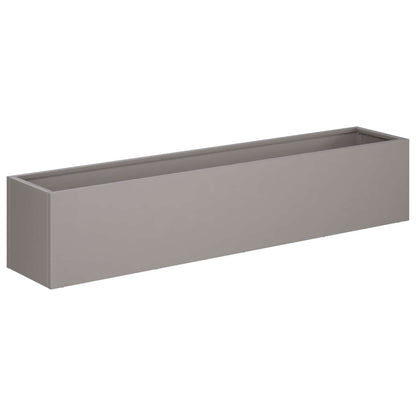 Vaso da giardino 2 pz Ruggine 80 x 20 x 20 cm Acciaio Corten | homemem39