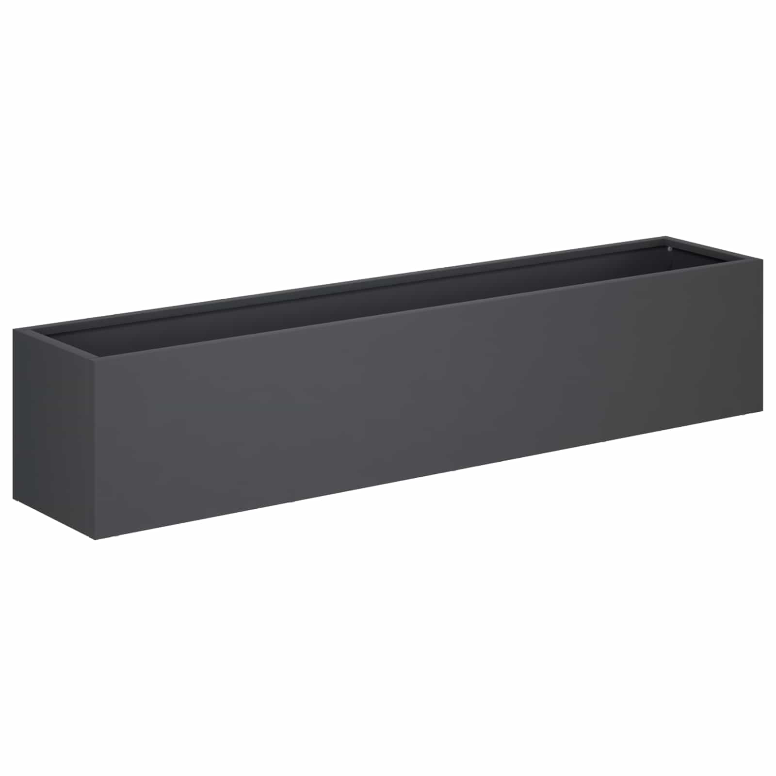 Vaso da giardino Antracite 100 x 20 x 20 cm | homemem39