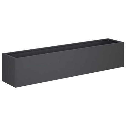 Vaso da giardino Antracite 100 x 20 x 20 cm | homemem39