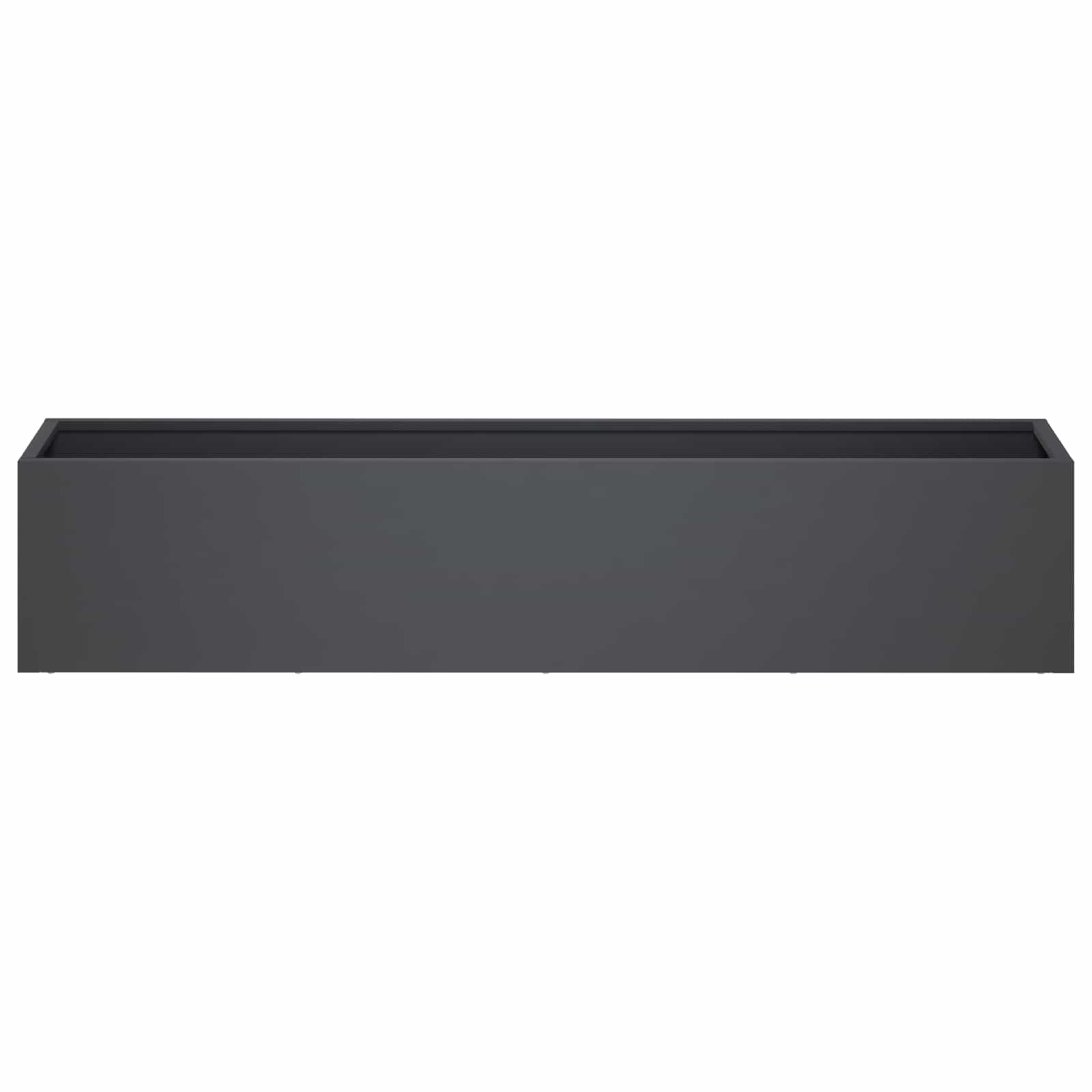 Vaso da giardino Antracite 100 x 20 x 20 cm | homemem39