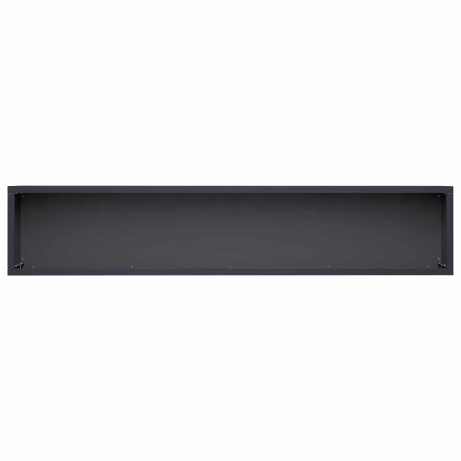 Vaso da giardino Antracite 100 x 20 x 20 cm | homemem39