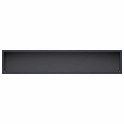 Vaso da giardino Antracite 100 x 20 x 20 cm | homemem39