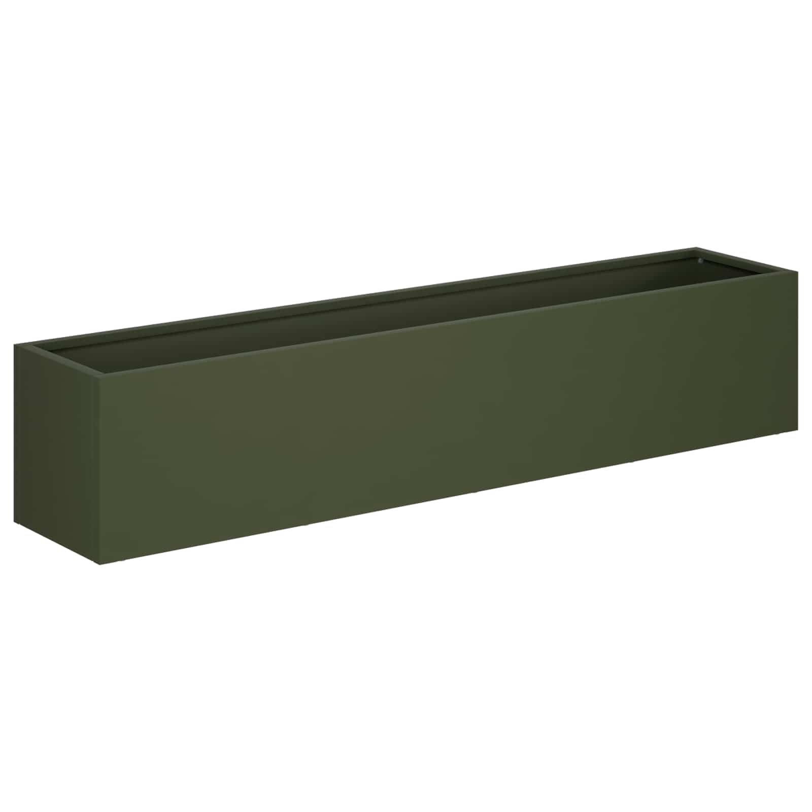 Vaso da giardino 2 pz Verde Oliva 100 x 20 x 20 cm | homemem39