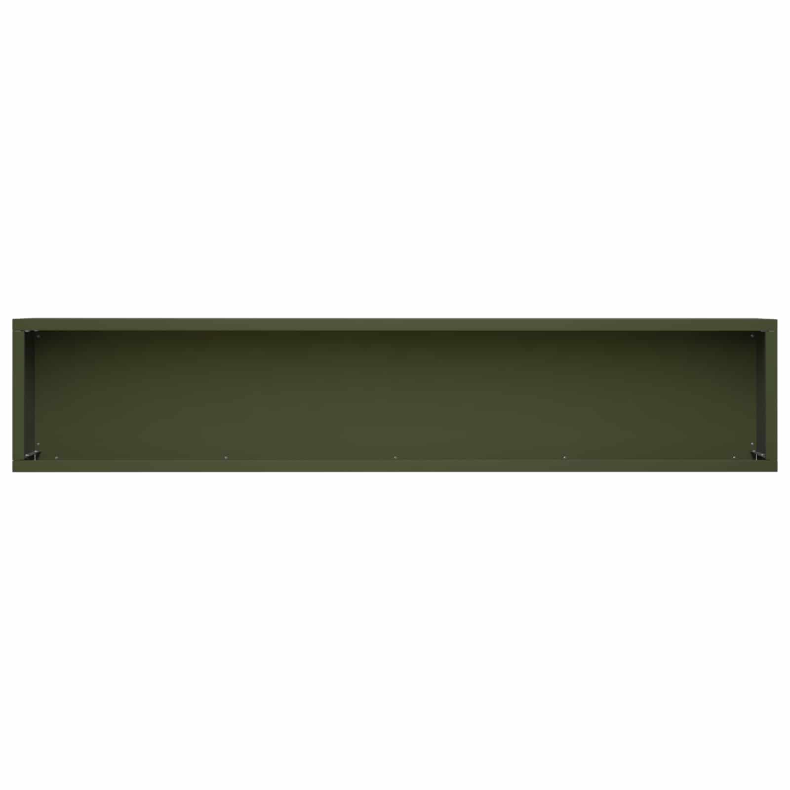 Vaso da giardino 2 pz Verde Oliva 100 x 20 x 20 cm | homemem39
