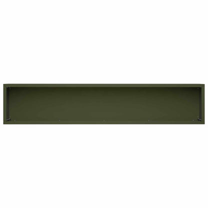Vaso da giardino 2 pz Verde Oliva 100 x 20 x 20 cm | homemem39
