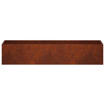 Vaso da giardino Ruggine 100 x 20 x 20 cm Acciaio Corten | homemem39