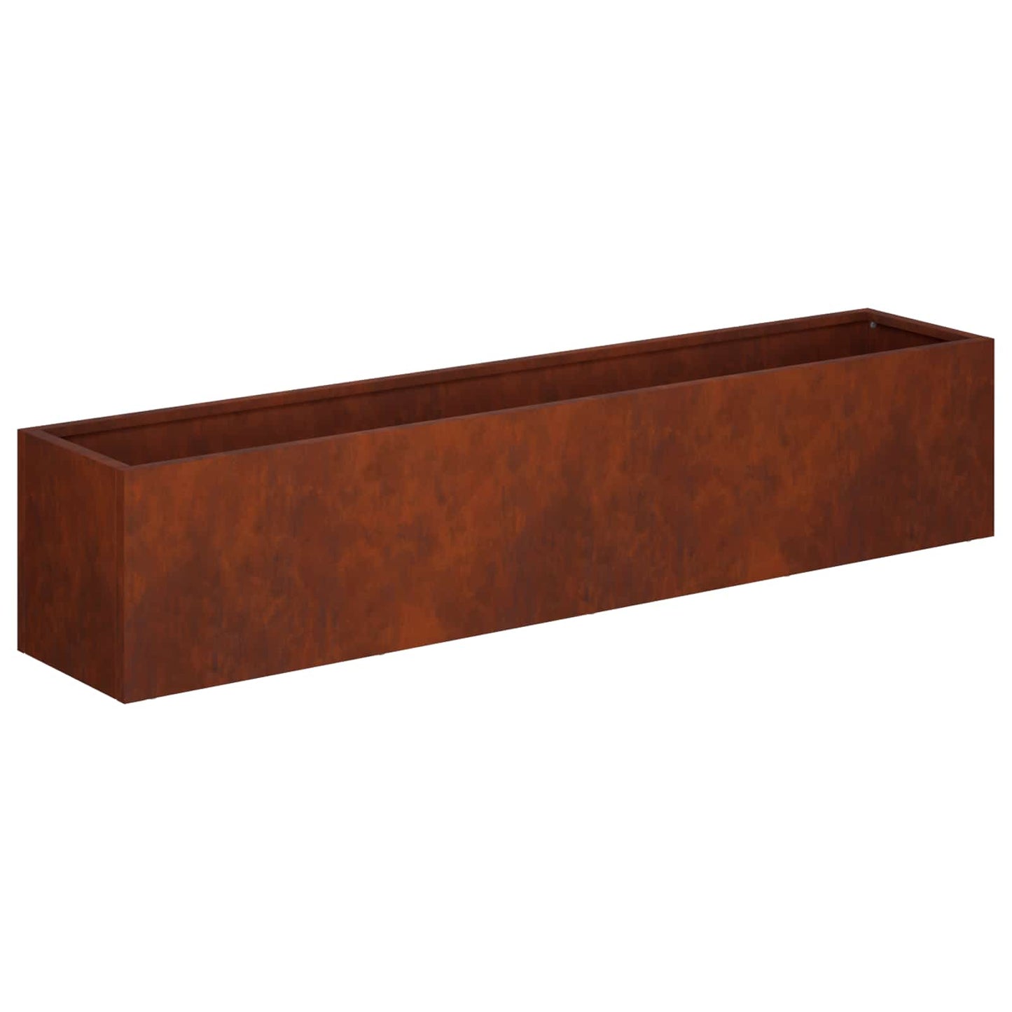 Vaso da giardino 2 pz Ruggine 100 x 20 x 20 cm Acciaio Corten | homemem39