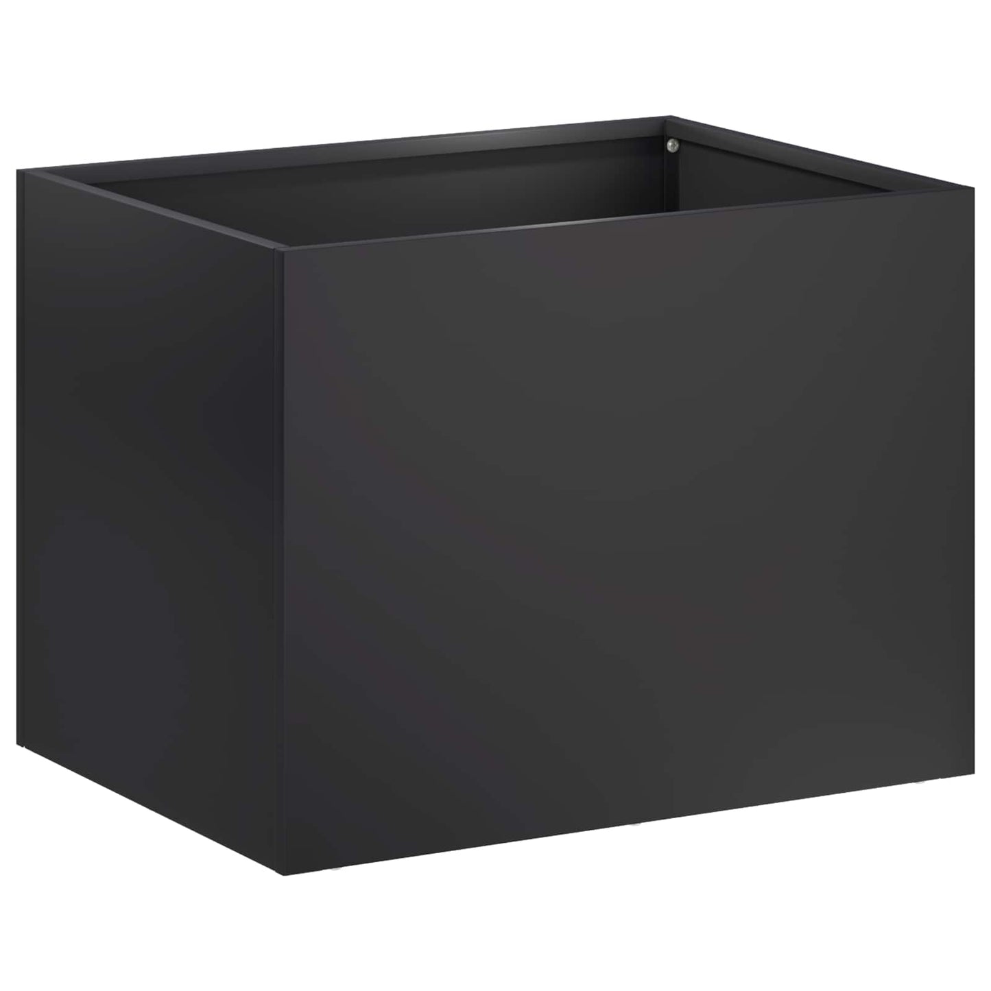 Vaso da giardino Nero 40 x 30 x 30 cm Acciaio laminato a freddo | homemem39