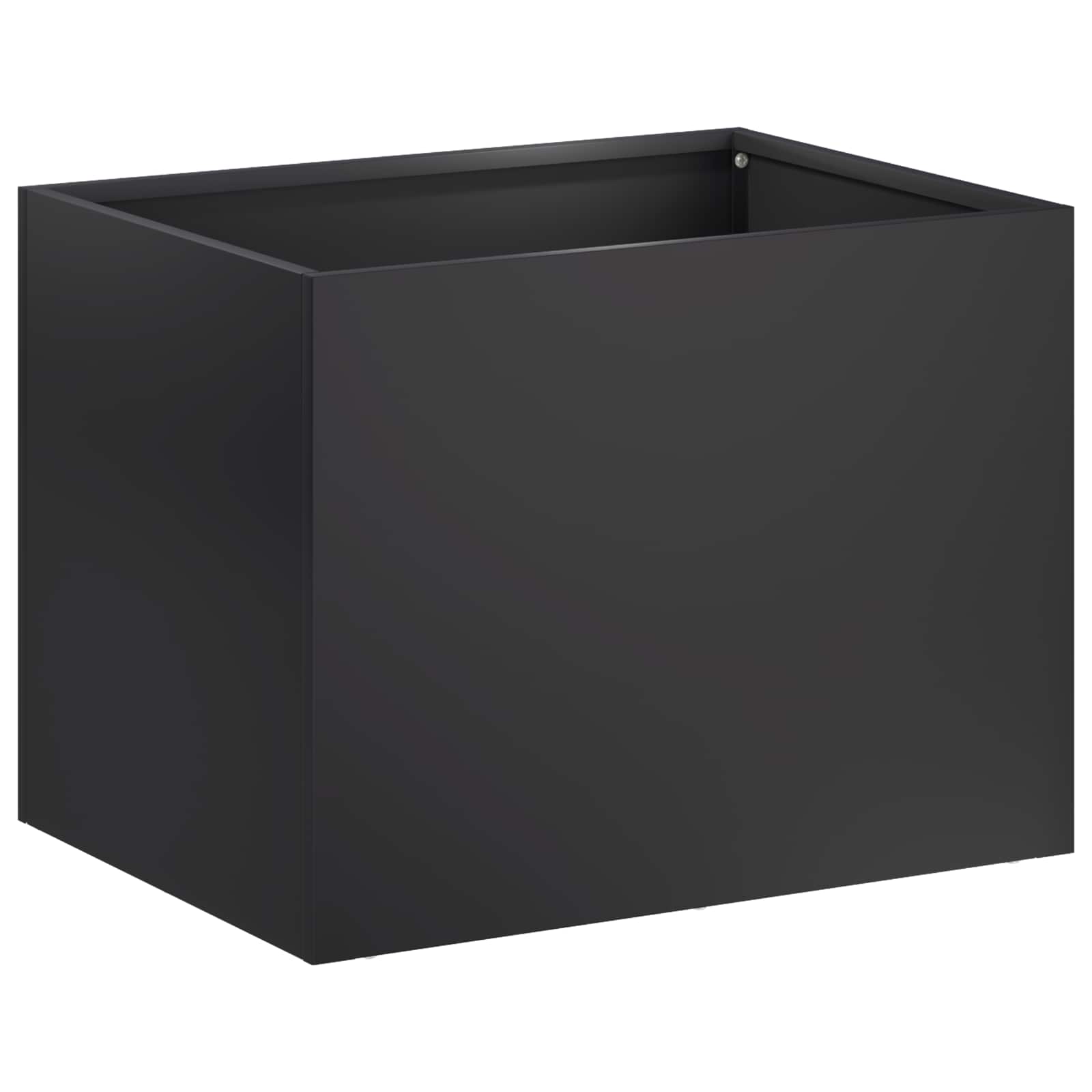 Vaso da giardino Nero 40 x 30 x 30 cm Acciaio laminato a freddo | homemem39