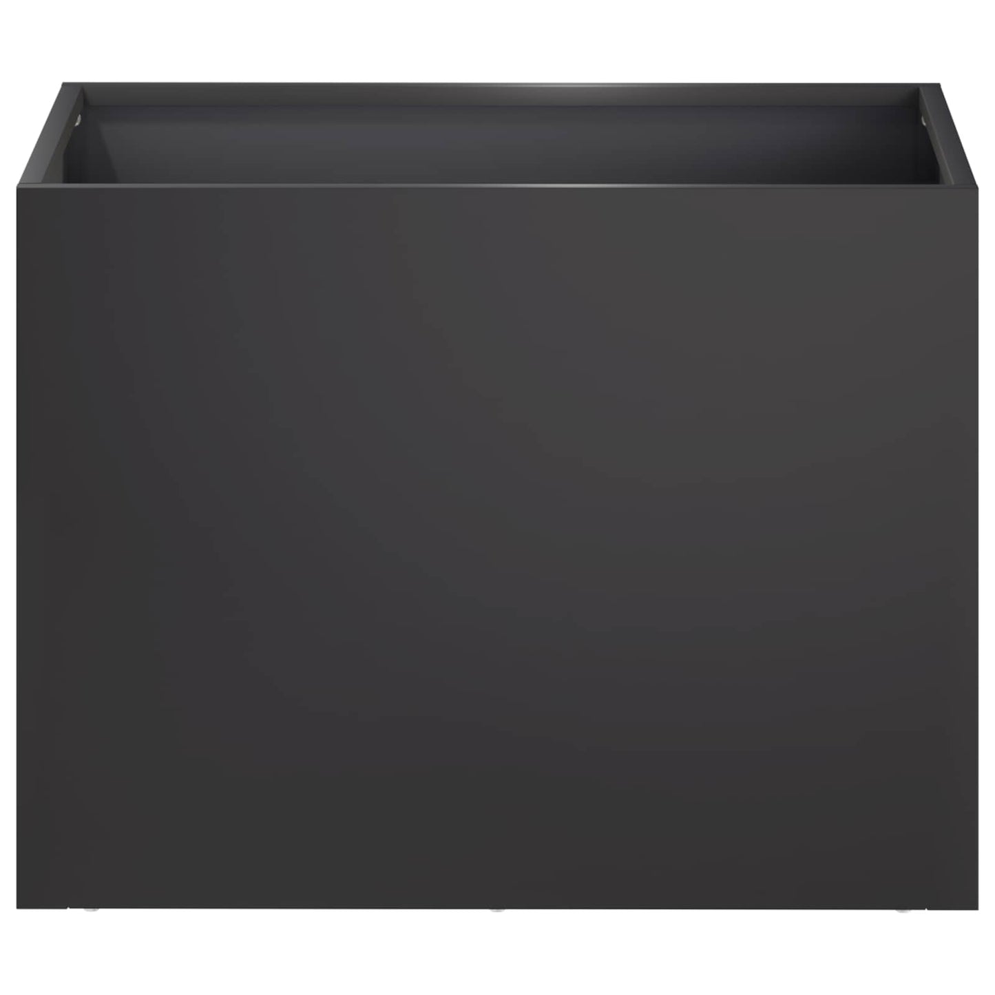 Vaso da giardino Nero 40 x 30 x 30 cm Acciaio laminato a freddo | homemem39