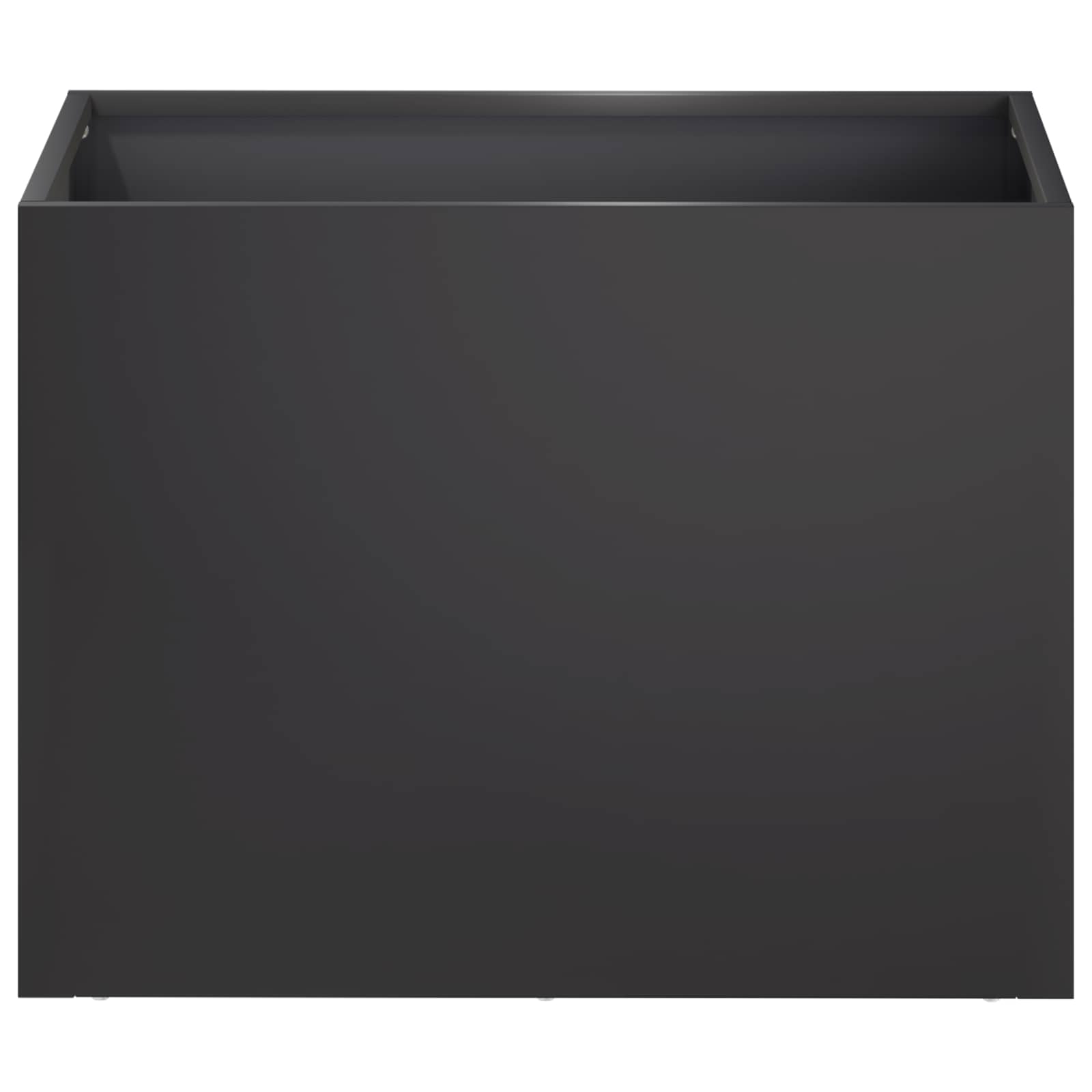 Vaso da giardino Nero 40 x 30 x 30 cm Acciaio laminato a freddo | homemem39