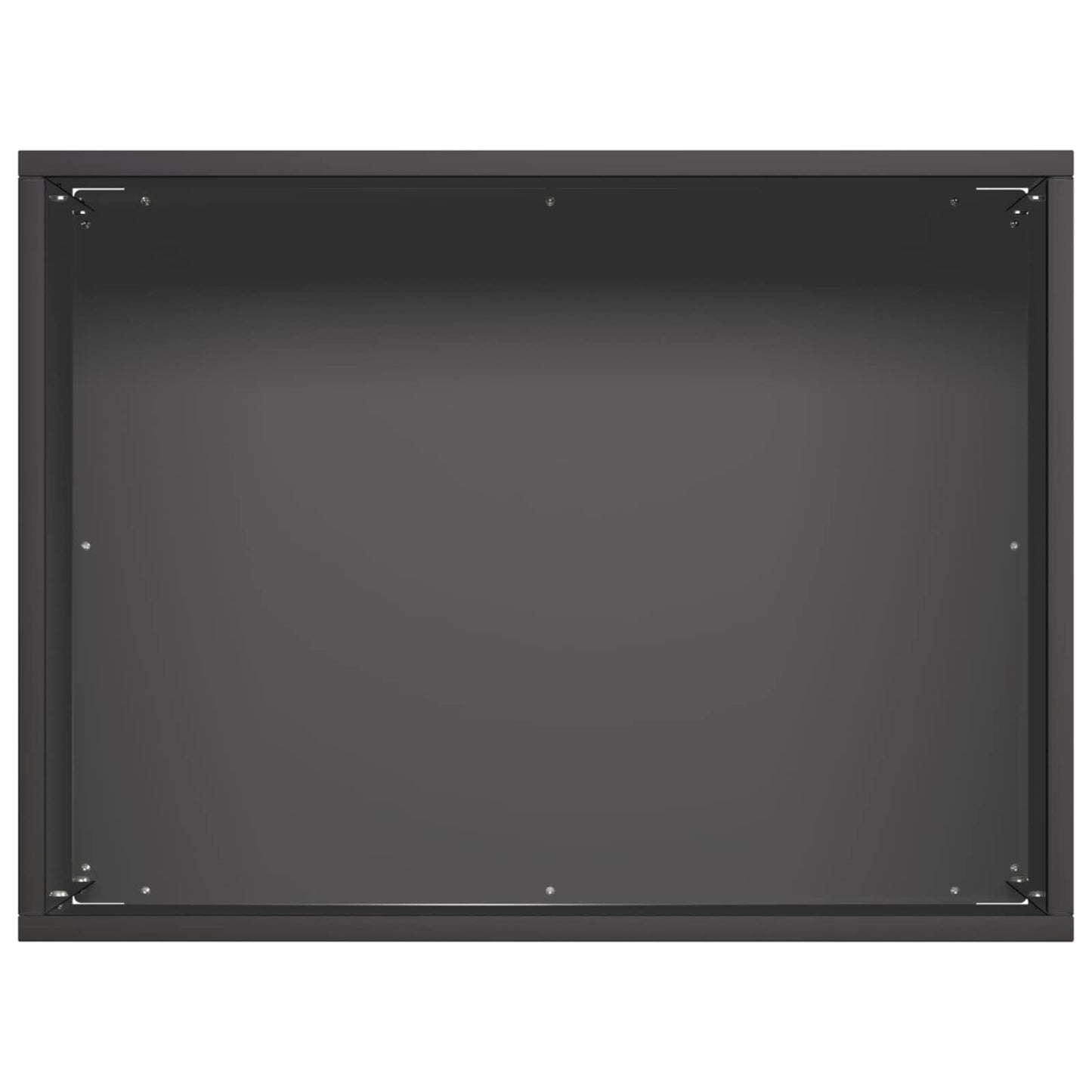 Vaso da giardino Nero 40 x 30 x 30 cm Acciaio laminato a freddo | homemem39