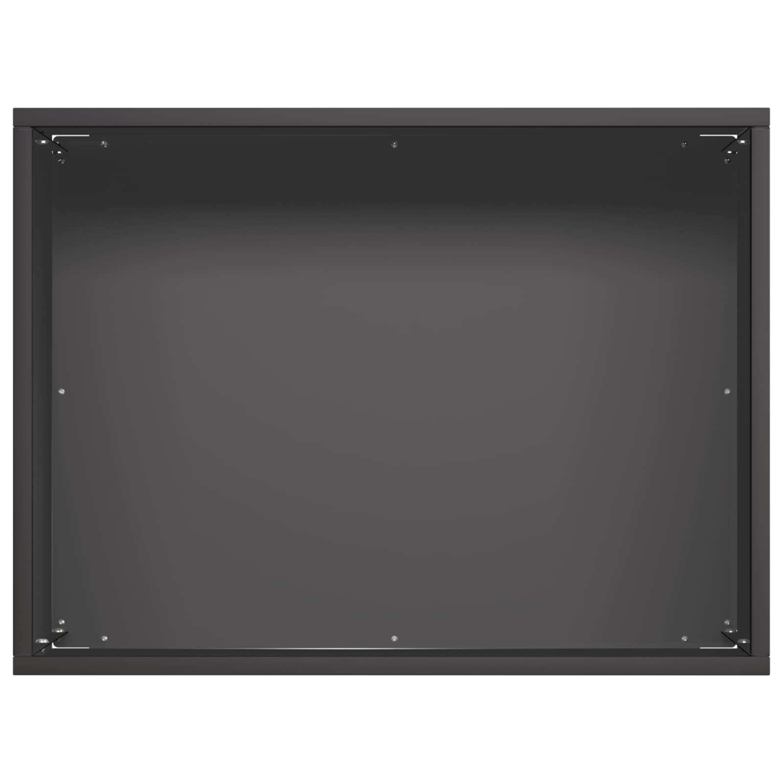 Vaso da giardino Nero 40 x 30 x 30 cm Acciaio laminato a freddo | homemem39