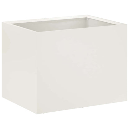 Vaso da giardino Bianco 40 x 30 x 30 cm | homemem39