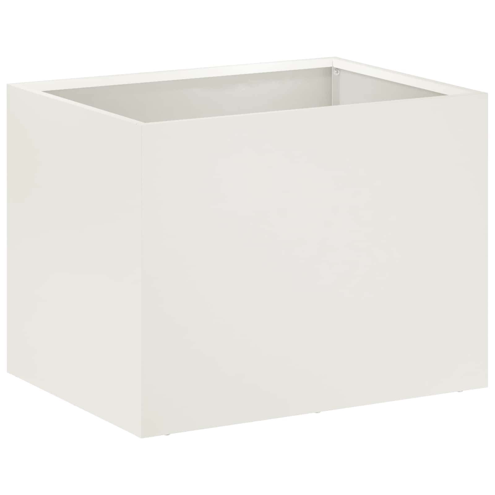 Vaso da giardino 2 pz Bianco 40 x 30 x 30 cm | homemem39